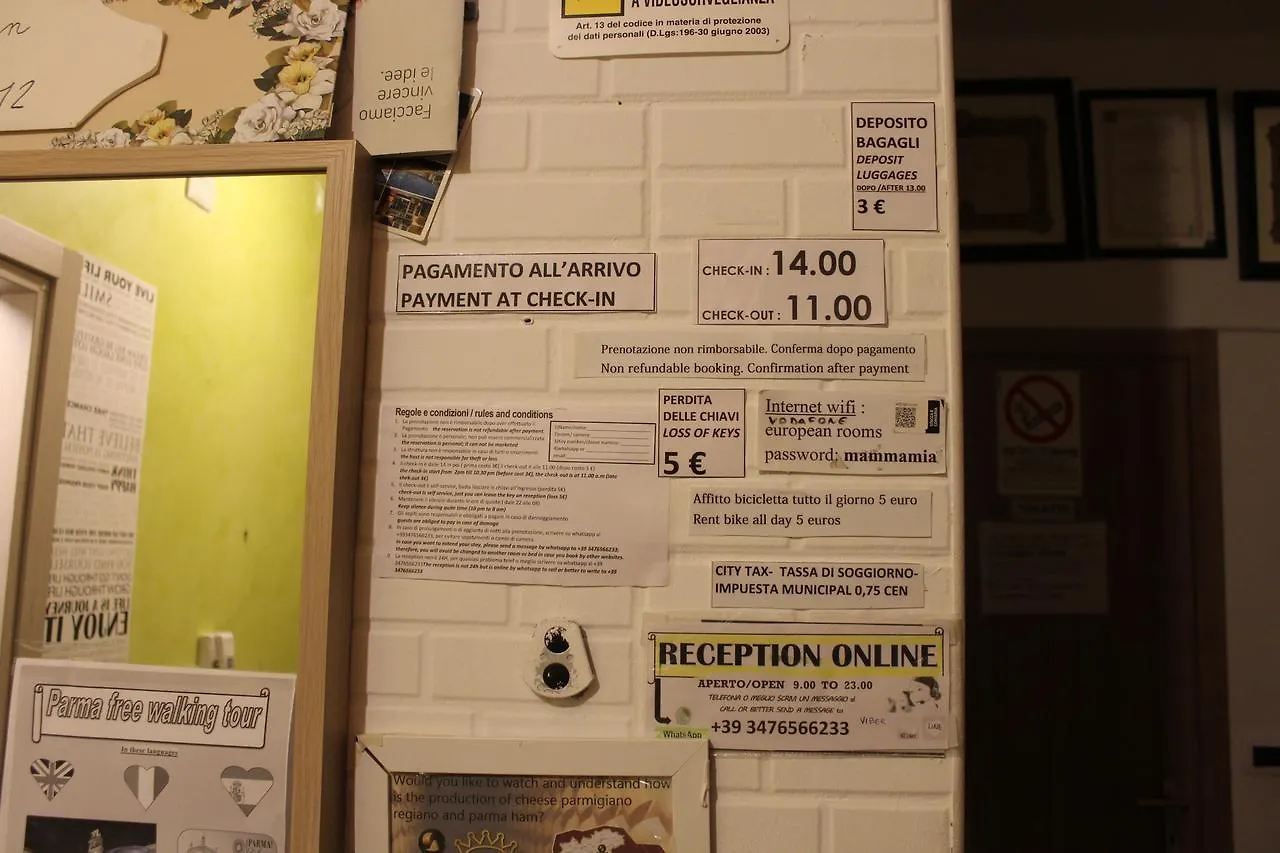 Frühstückspension European Rooms Parma